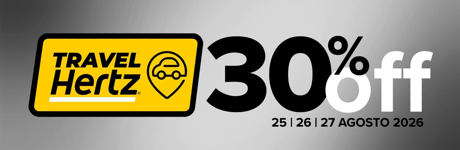 Travel Hertz - 30% Descuento en Arriendo